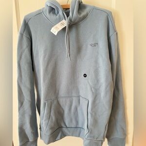 Hollister Men’s Light Blue Pullover Hoodie